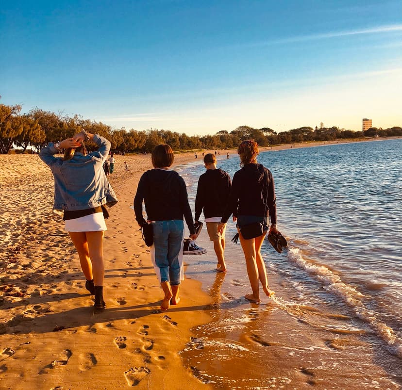 High School Australia - beach walk